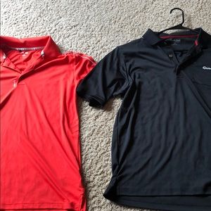 Lot Adidas and Taylormade Golf Shirts Size Medium